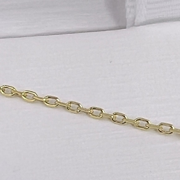 RACHEL ZOE, STERLING SILVER 18KT GOLD PLATED MOTHER OF PEARL CLOVER NECKLACE, CZ - Picture 8 of 16